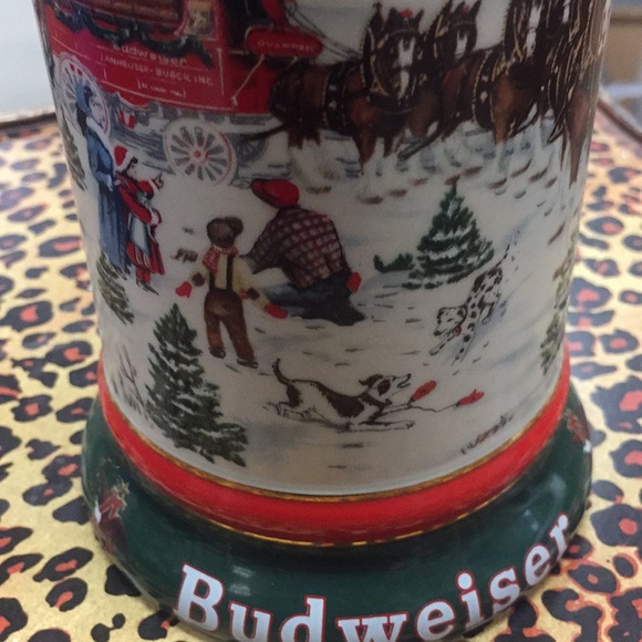 Vintage  1991 Budweiser Christmas Mug - Picture 3 of 4